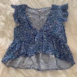 Romwe Floral Top